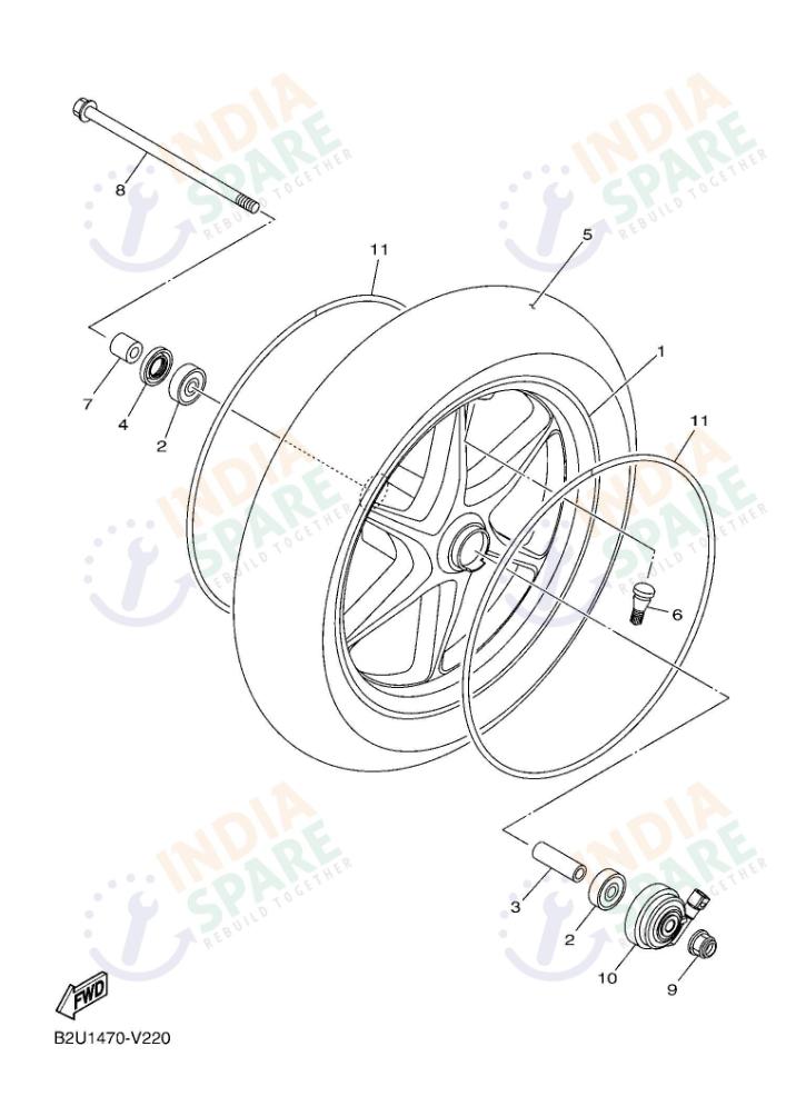 FRONT WHEEL FOR DISK BRAKE